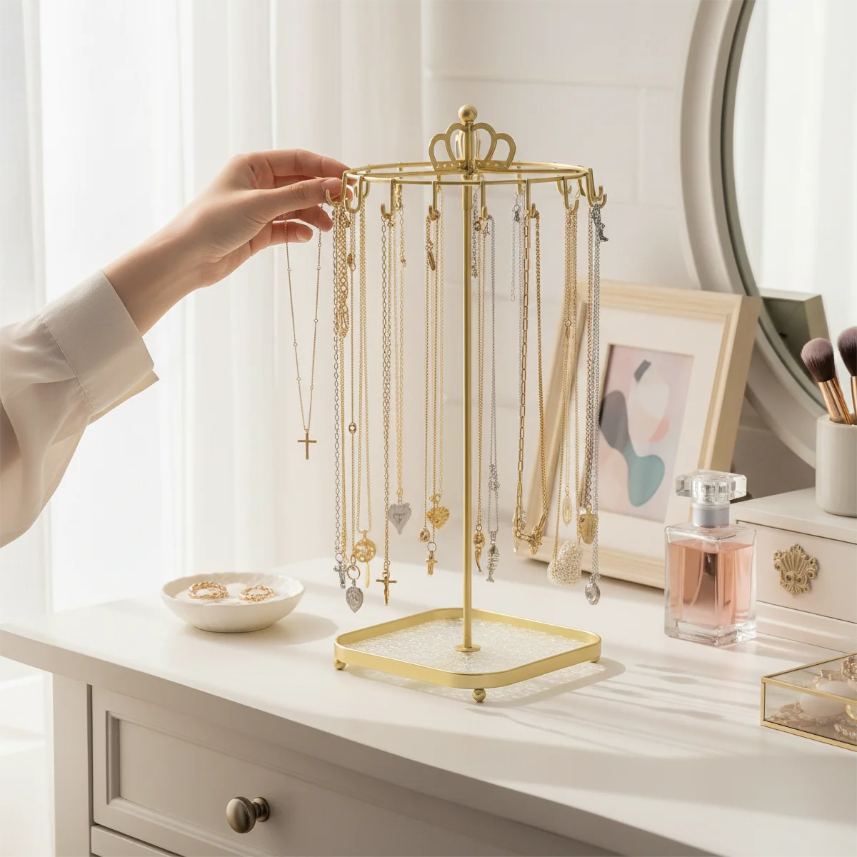 Gold Plated Jewelry - Vergoldeter Schmuckständer aus Eisen – mit