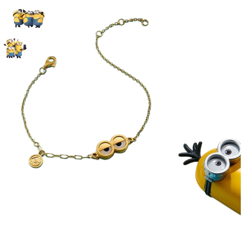 Gold Plated Jewelry - Minions Serie Goldarmband - Nischen-Minimalistischer Schmuck