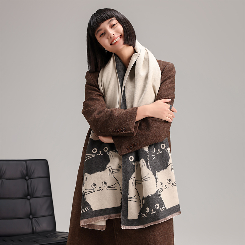 Neuer, süßer, farbblockierter  – Cashmere Scarf Bewertung und Preis