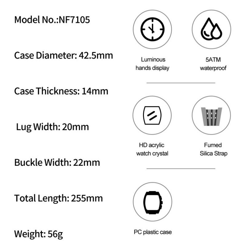 NAVIFORCE Herrenuhr 5ATM Wasse – Luxury Watch Men Bewertung und Preis