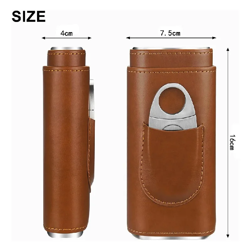 3-Finger-Lederetui mit Zigarre – Premium Cigar Case Bewertung und Preis