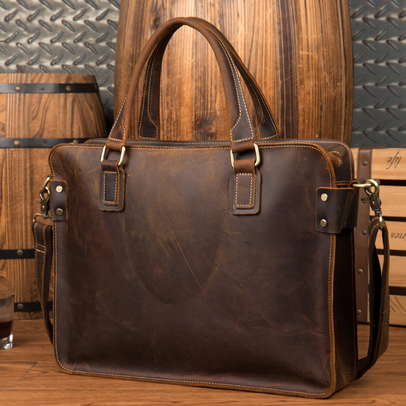 Newsbirds 100% Leder-Laptoptas – Leather Briefcase Bewertung und Preis