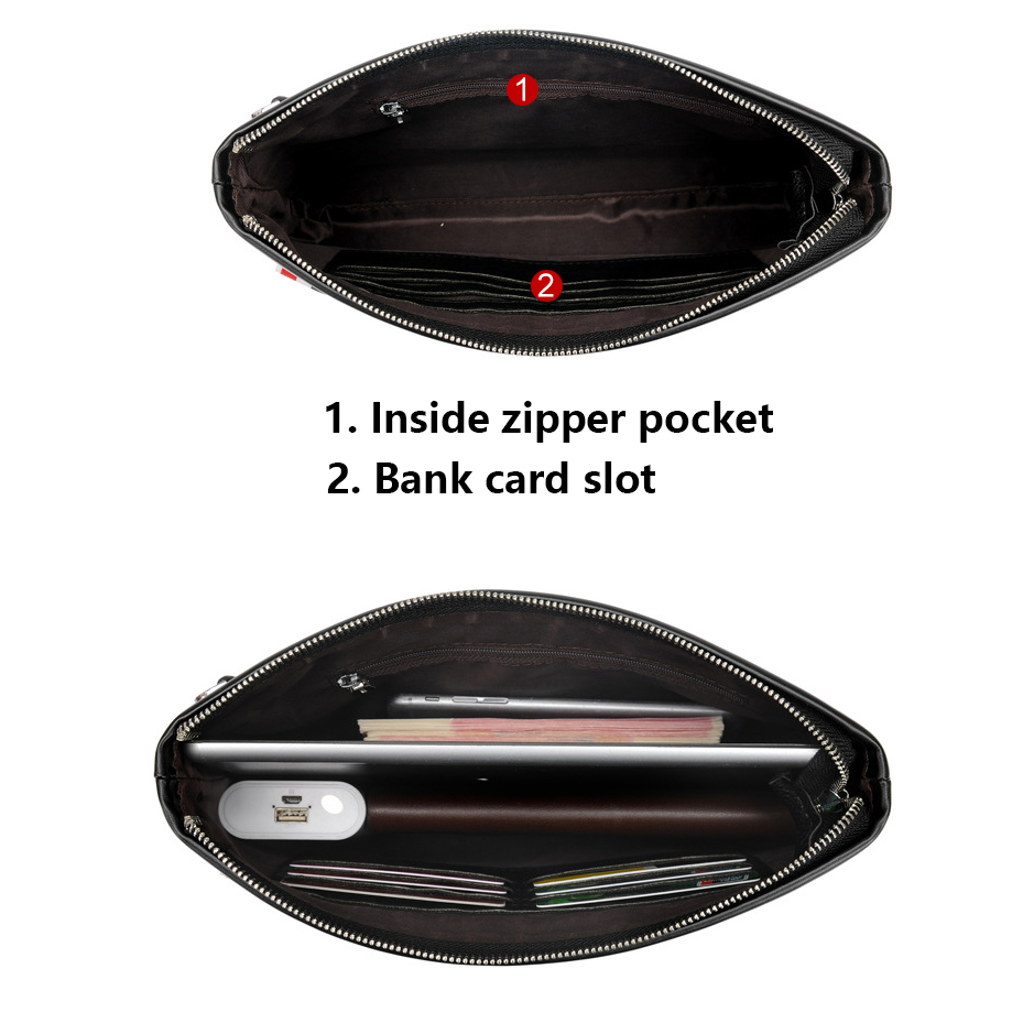 Luxusmarke Herren-Geldbörse au – Leather Wallet Men Bewertung und Preis