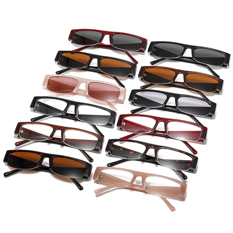 Neue kleine rechteckige Damen- – Sunglasses Uv400 Bewertung und Preis