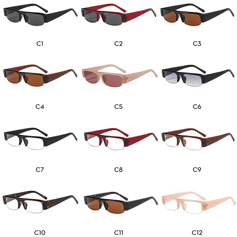Neue kleine rechteckige Damen- – Sunglasses Uv400 Bewertung und Preis