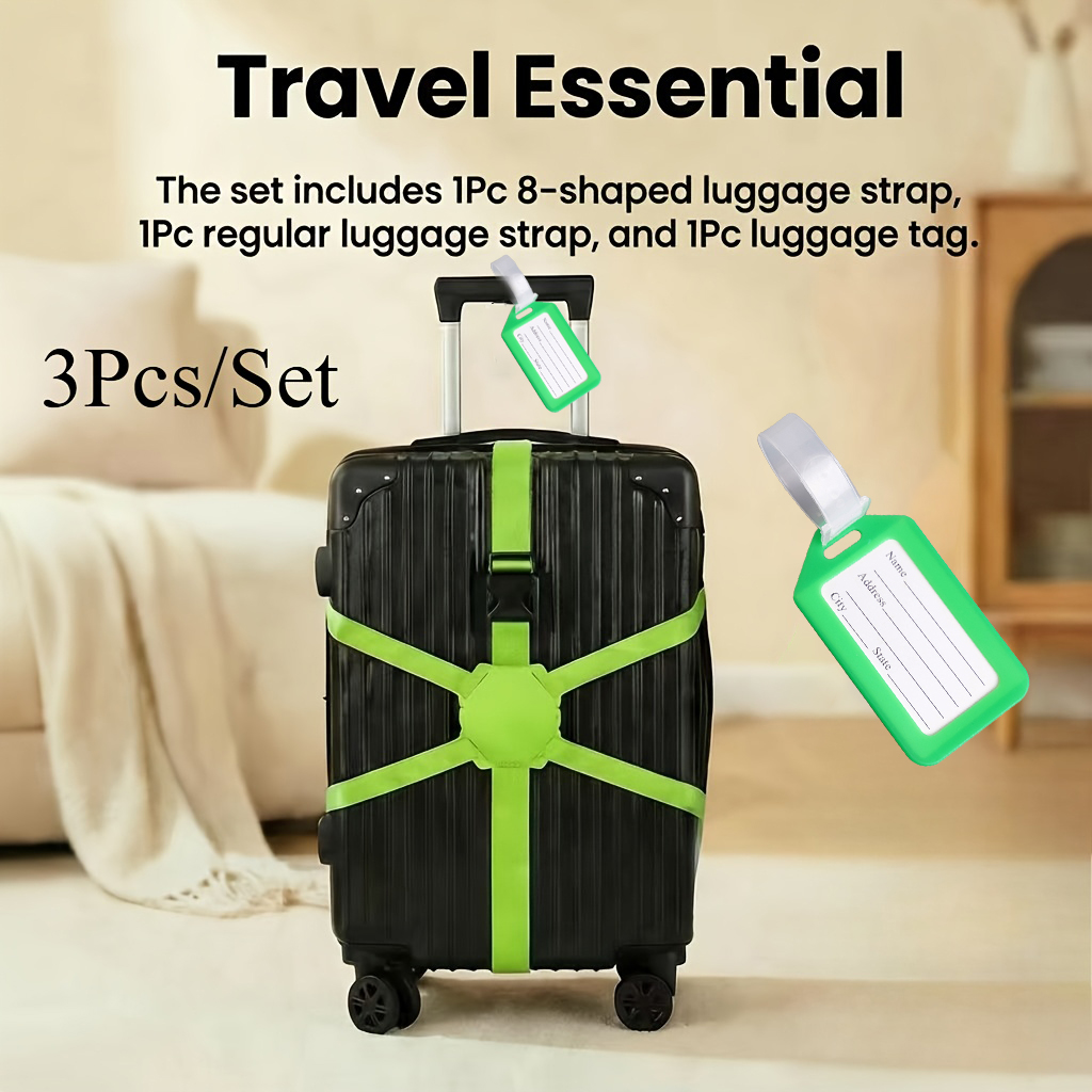 3-teiliges Set (2 Gepäckgurte  – Travel Luggage Set Bewertung und Preis