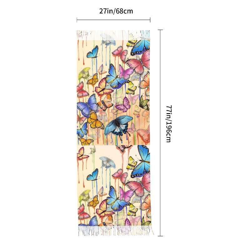 Retro-Schmetterling-Winter-Kas – Cashmere Scarf Bewertung und Preis