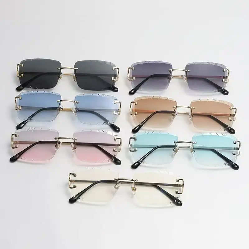 Modische, randlose Brillen im  – Sunglasses Uv400 Bewertung und Preis
