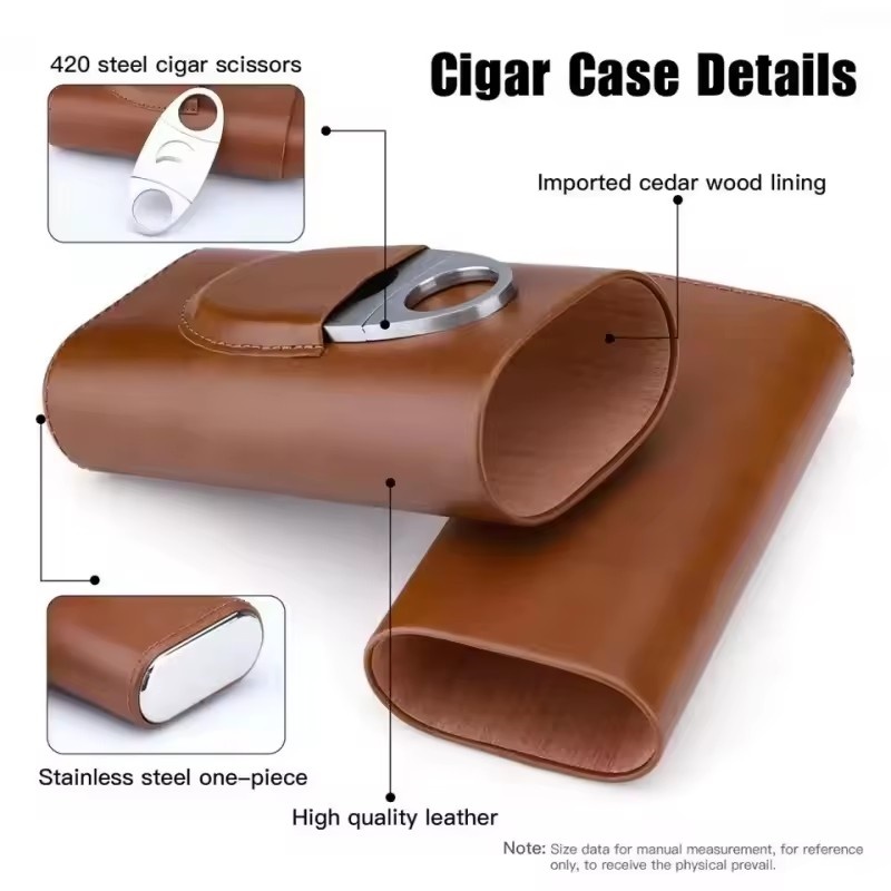 Zigarrenetui aus Leder, 3-Fing – Premium Cigar Case Bewertung und Preis